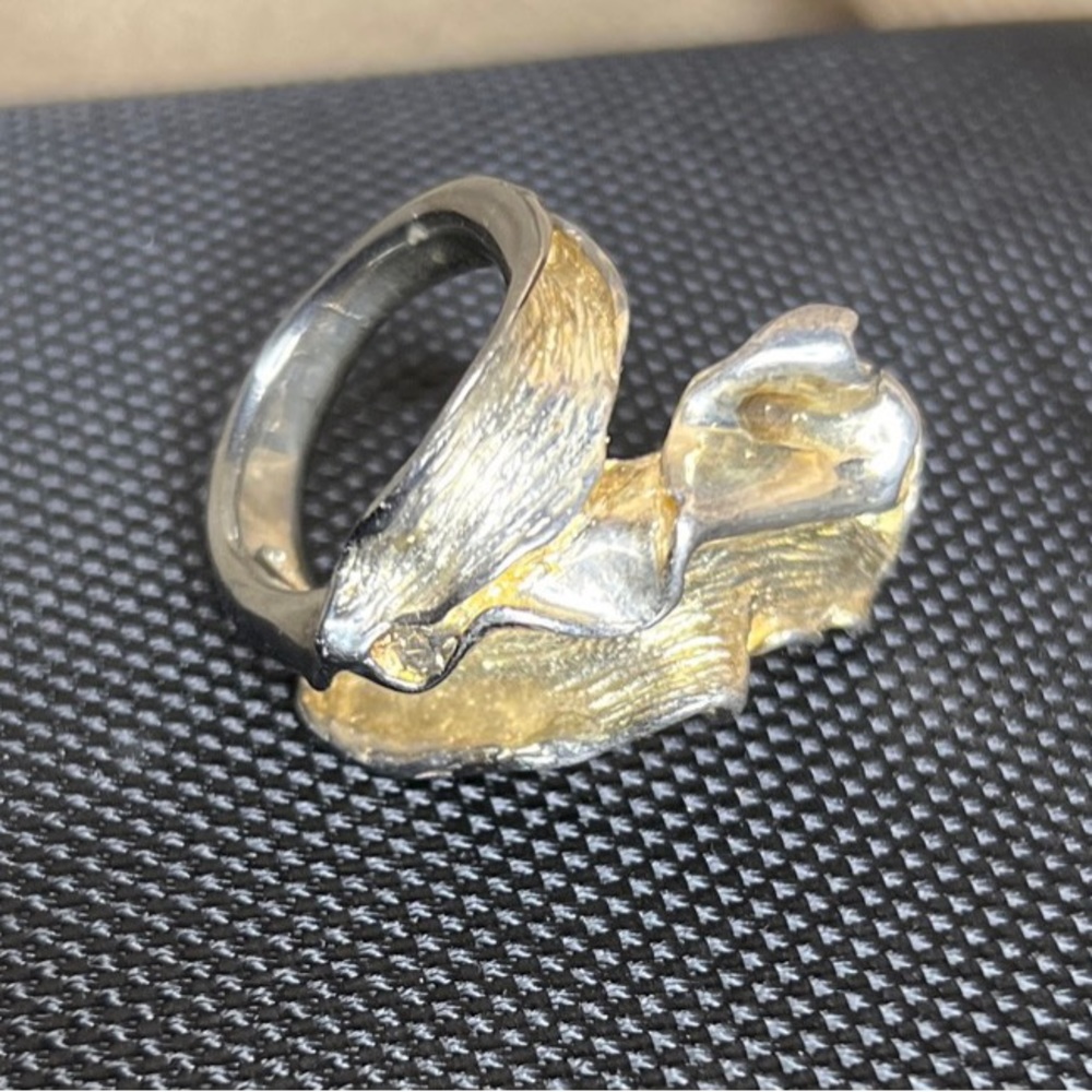 Unique Artesian Sterling Silver Ring Mark 925 Fre… - image 1